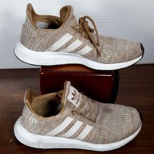 Adidas Swift Run Running Casual Shoes Mens Size 8 Brown Some Wear *NEEDS LACES*